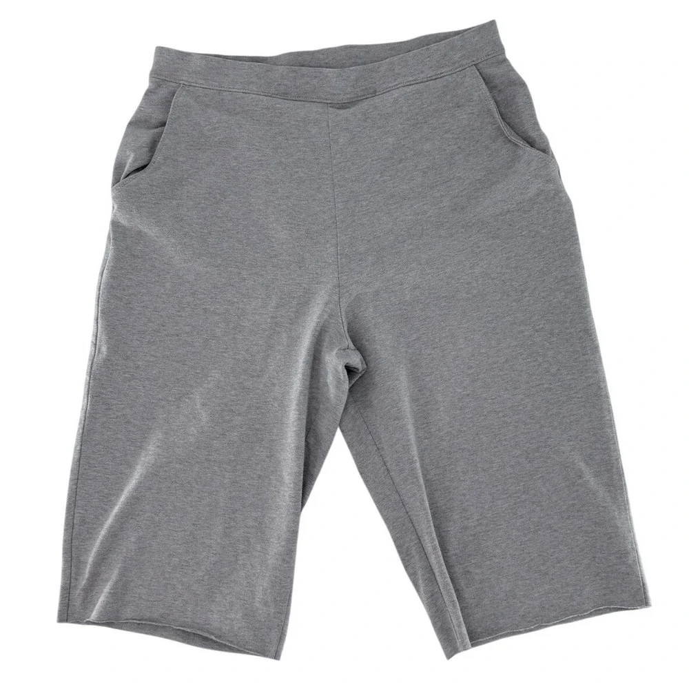 LL Bean Womens Gray Cotton Lycra Stretch Bermuda‎ Shorts XS Reg DIY